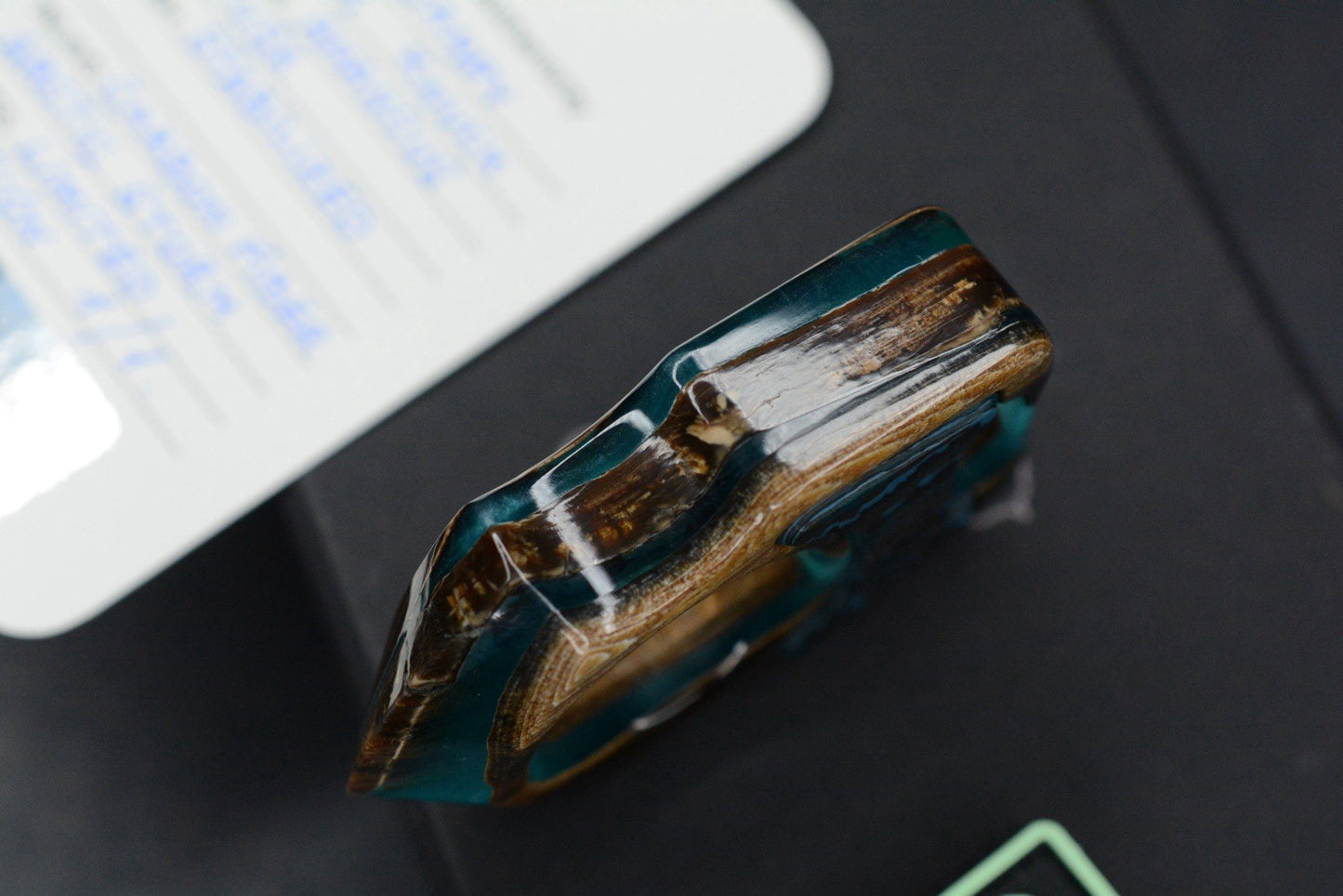 NEW Swampy EDC Shark-Stabilized Anancus Tusk Carbon Fiber Arctic Inlay 1/1 Made