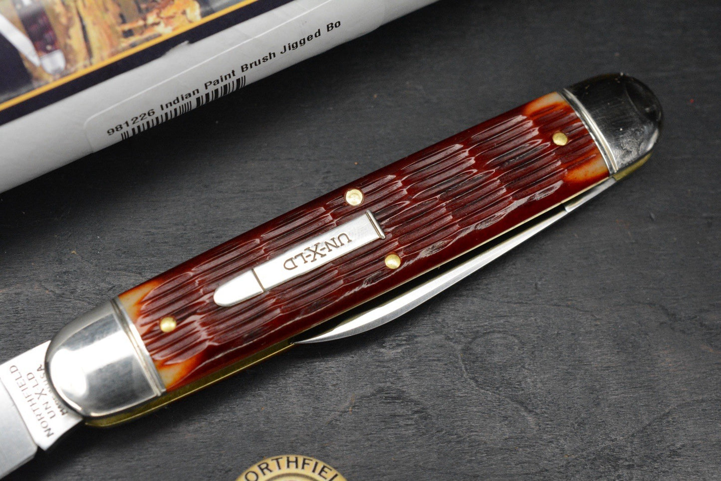 NEW Great Eastern Cutlery Indian Paintbrush Jigged Bone - Texas Stogie 981226