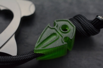 NEW Monterey Bay Hammerhead Bottle Opener - Titanium 2”x2” w/ Koch Artifakt Bead