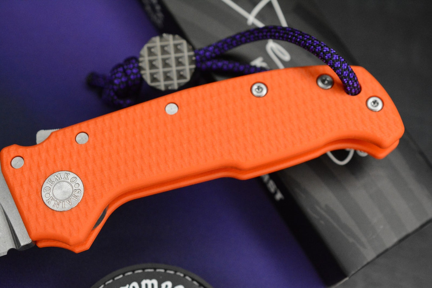 NEW Demko MGAD20 Compact Batwing - Orange G10 / Stonewash Magnacut SN 291