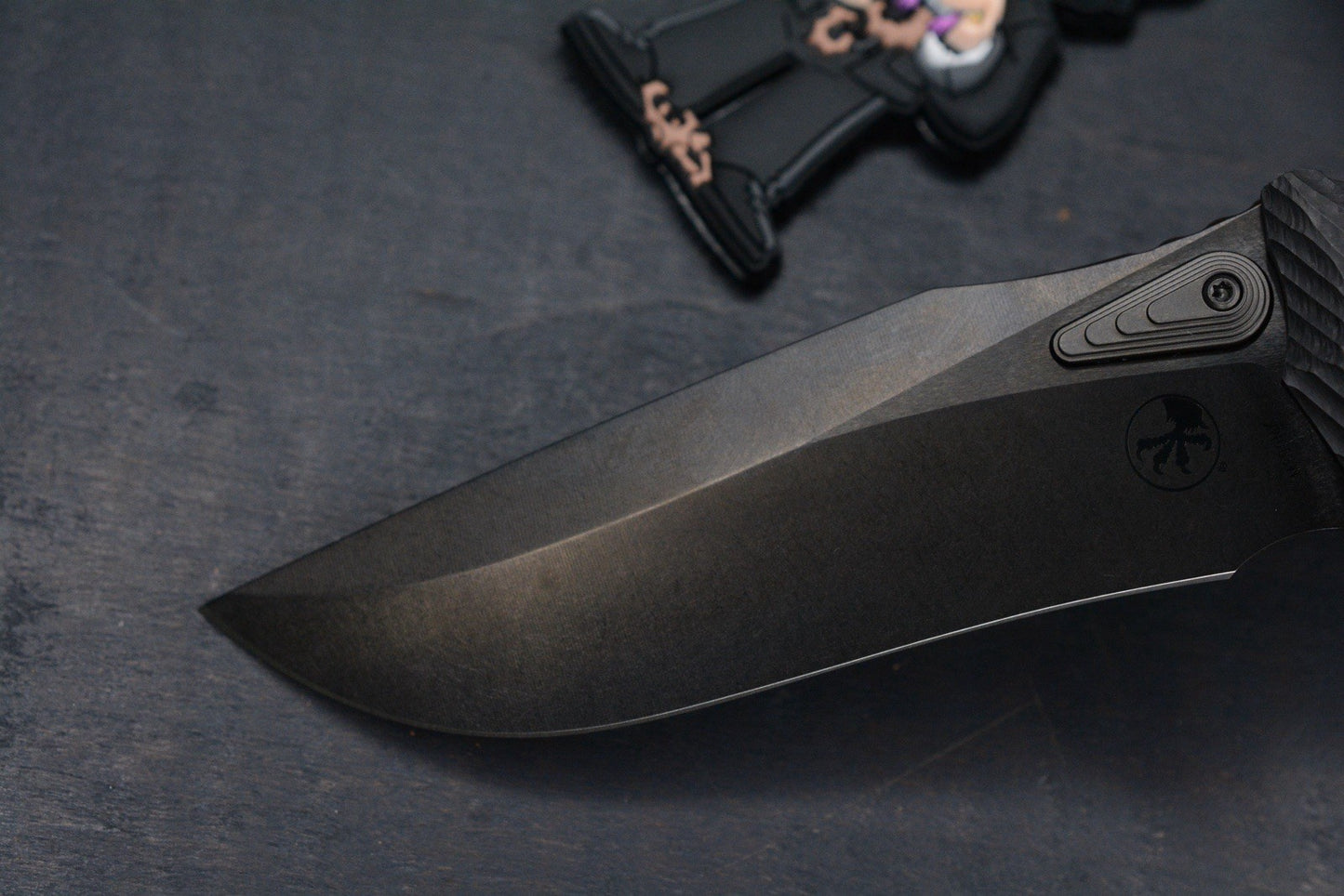 NEW Microtech Amphibian Ram Lok CF DLC Sig Series w/ Playge Bead & Wick Pack