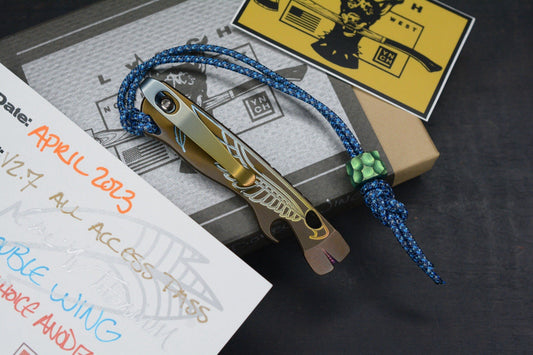 NEW Lynch Northwest V2.7 Double Wing Makers Choice Ano Pry w/ Custom Bead & COA