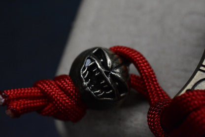 NEW WKRMN Bonehead Cyborg 1/4lb Paper Weight Brass w/ Brass Bead Re Microtech