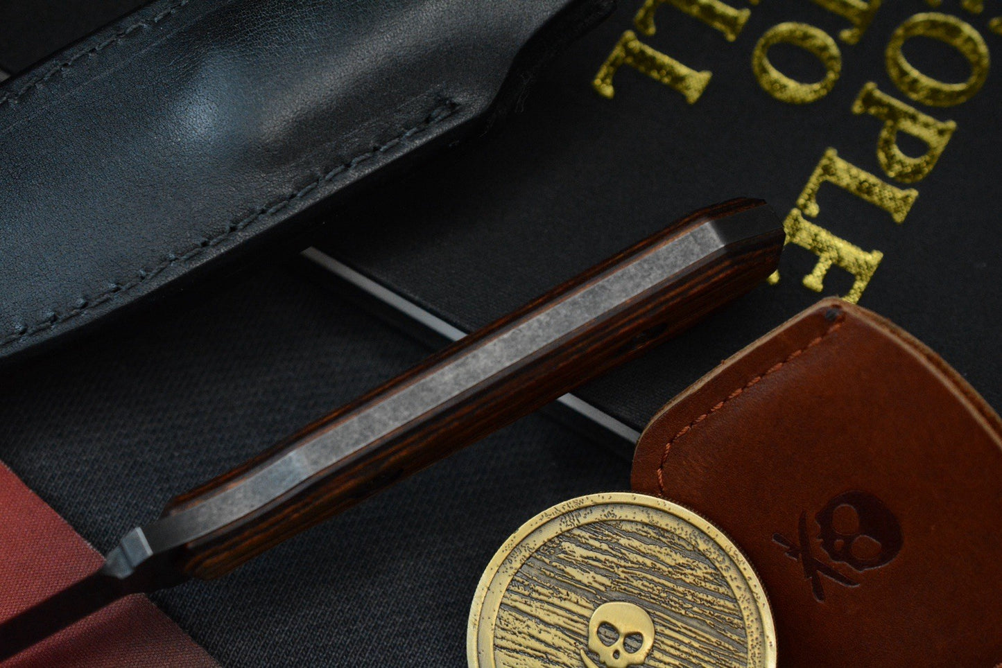 NEW Pete’s Pirate Life Custom Fixed Blade - Darkened Magnacut / Walnut Handles