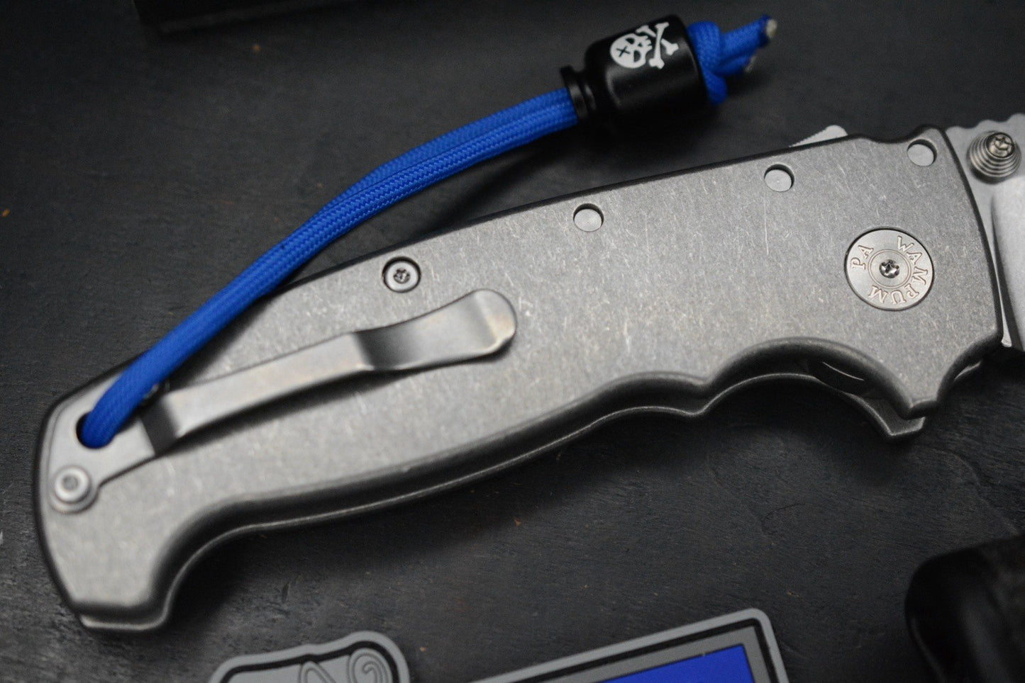 RARE++ Demko AD20 XXX Smooth Ti / Stud Only CPM 3V w/ Poison Bead & Patch