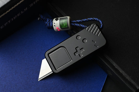RARE RIVERY MFG EXC Zero Gameboy Edition - Black w/ Urban EDC Game Pal Bead