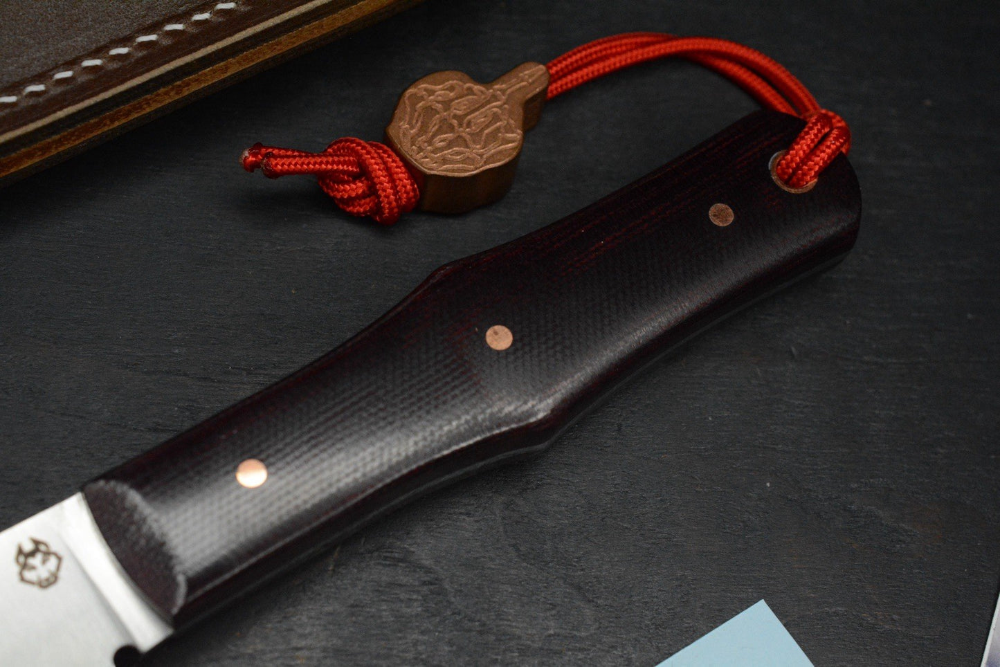 NEW Jack Wolf x LT Wright Vampire Hunter /Crimson Canvas Micarta /AEB-L USA MADE