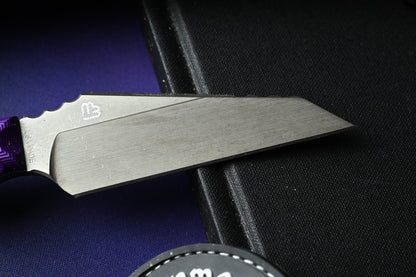 NEW TKell Wharnie EDC PB&J Edition - Distressed MagnaCut / Purple G10 Ltd Ed