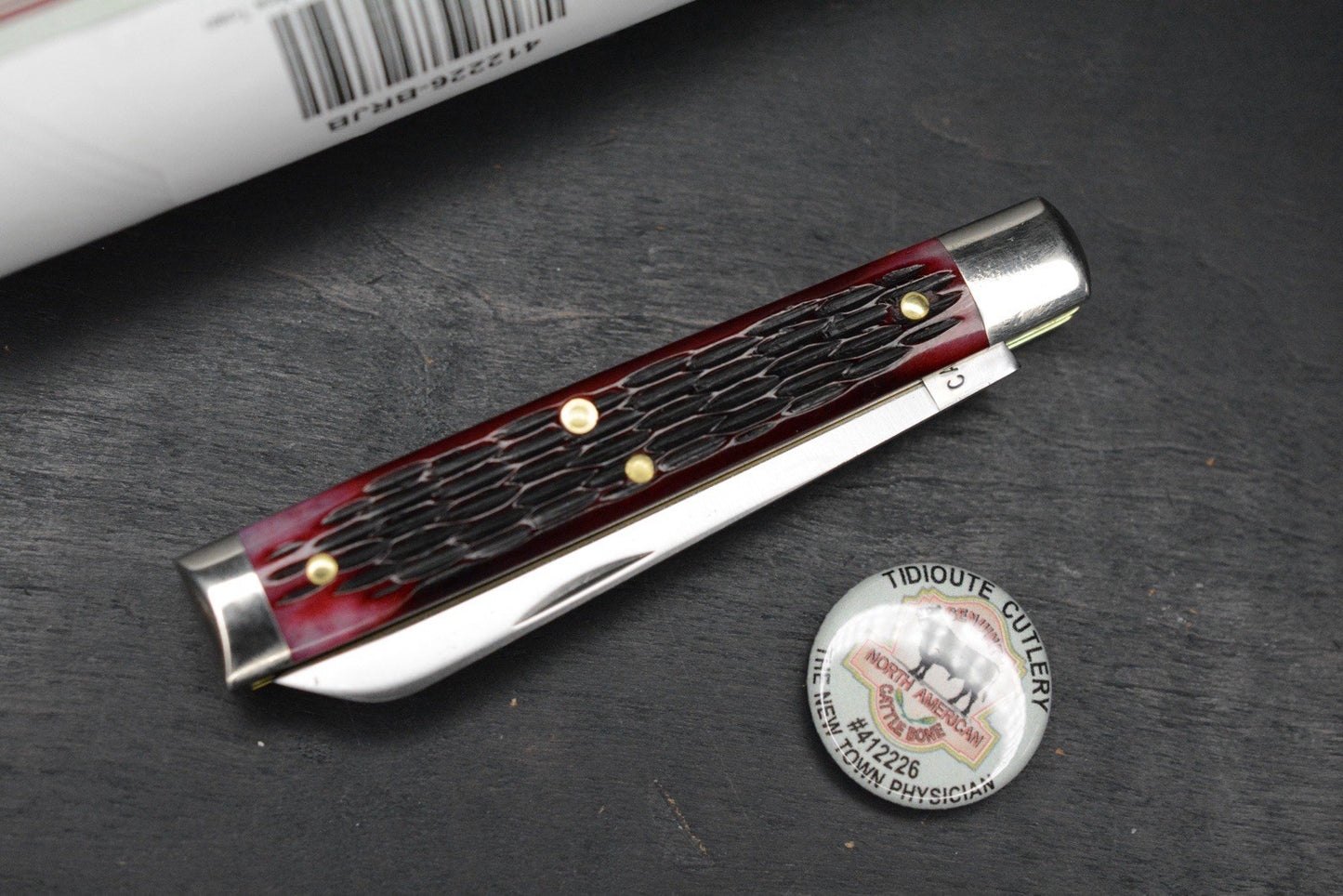 NEW Great Eastern Cutlery New Town Physician - Black Raspberry Jigged Bone