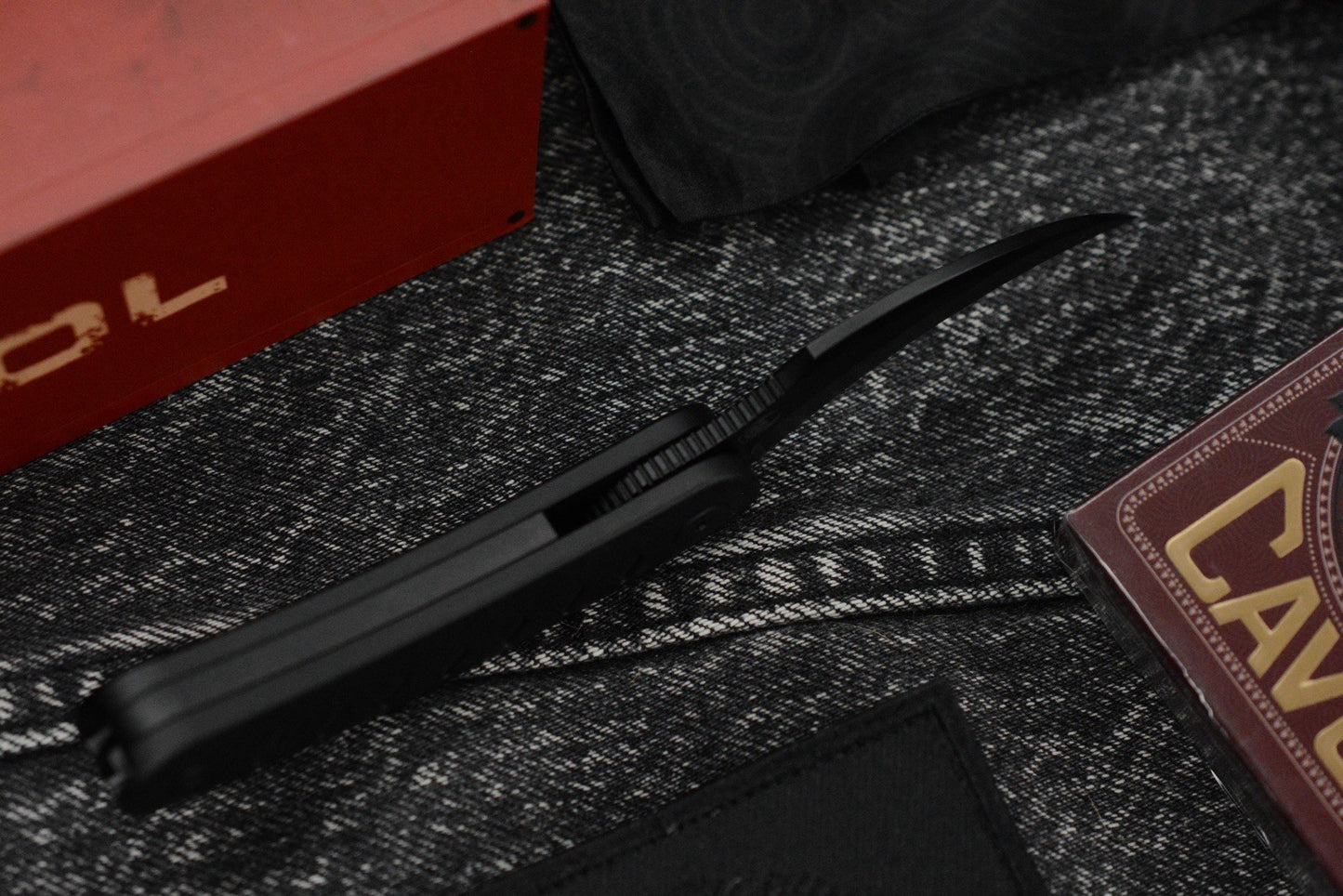 NEW Sneak Reaper Ed’s Manifesto x Cavol - Elvia Flipper M390 w/ Black Ti Handle