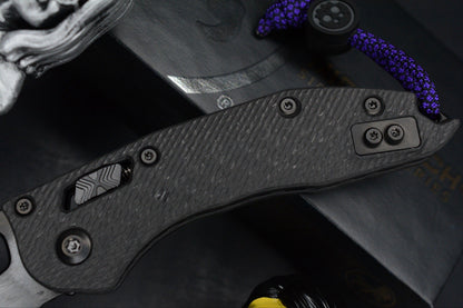 NEW Microtech Stitch-Ram-Lok Carbon Fiber Black DLC w/ Playge Skall & Ozzy Pack