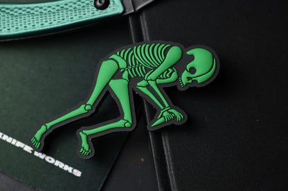 RARE Ed’s Manifesto & Sneakreaper Elvia Field Knife - Green / Acid Stonewash