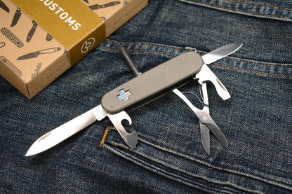 RARE Daily Customs x Victorinox Super Tinker Pinstripe Ti w/ Zitanium Inlay