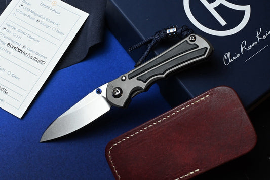 NEW Chris Reeve Small Inkosi - SW Insingo / Glass Blasted Ti /Blue Denim Micarta