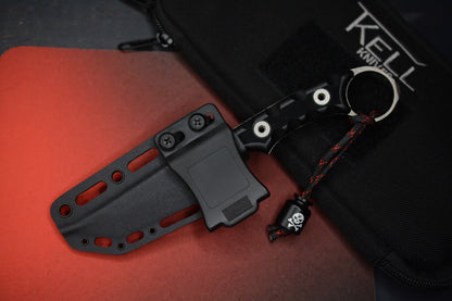 NEW TKell Knives Nighthawk Battlelock Black / Recon Distressed w/ Poison Bead