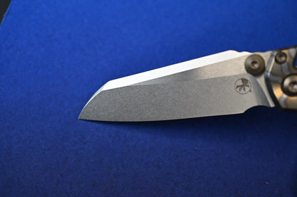 RARE Microtech Custom Flamed Ti Mini MSI “Masterpiece” w/ Custom Bead