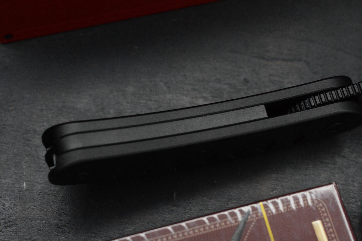 NEW Sneak Reaper Ed’s Manifesto x Cavol - Kage Flipper M390 w/ Black Ti Handle