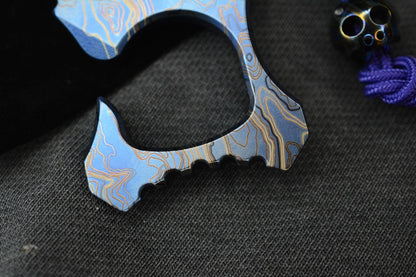 NEW Triple Aught Design Rook TAD Edition SW Blue Ti Bottle Opener w/ Bead
