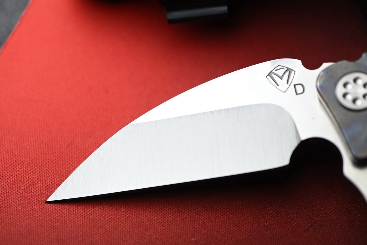 RARE++ Medford FUK Flipper - Striped Ti / D2 Drop Point USA MADE w/ COA & Case