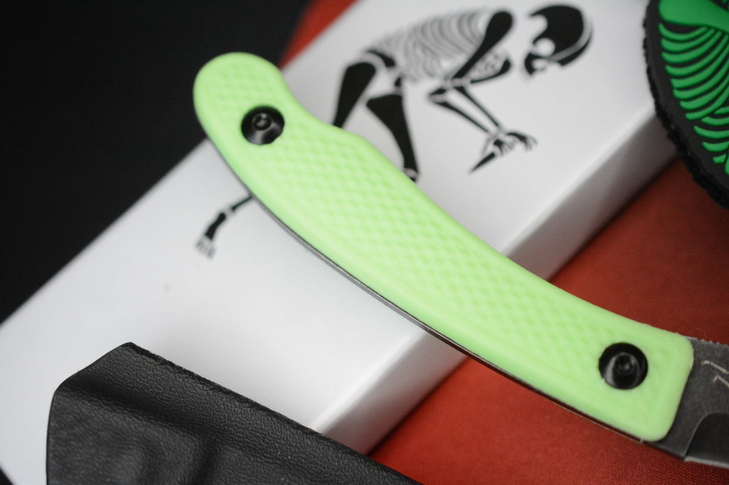 RARE Ed’s Manifesto & Sneakreaper Elvia Field Knife - Slime Green/Acid Stonewash