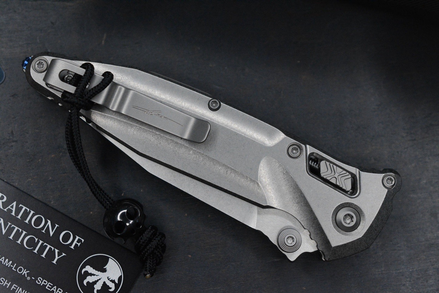 NEW Microtech Socom Delta RAM-LOK Ti/ SPEARPOINT M390 w/ John Wick Pack & Bead