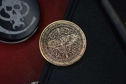 RARE CHAVES Gold Plated 40mm 2oz Brass Challenge Coin - 2026 Ltd Ed