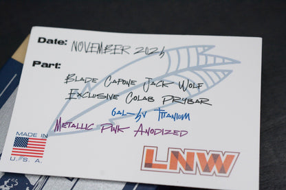 NEW Lynch NW x Jack Wolf Blade Capone - EXC Metallic Blurple Ano w/ Rocked Bead