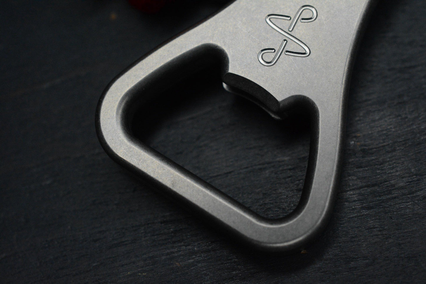 RARE PSD Designs Double Infinity Titanium Bottle Opener w/ TKW Curator