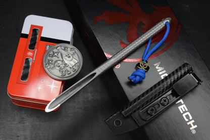 RARE Microtech TAC-P RTitanium PVD Spike w/ Fallout Coin & Bead