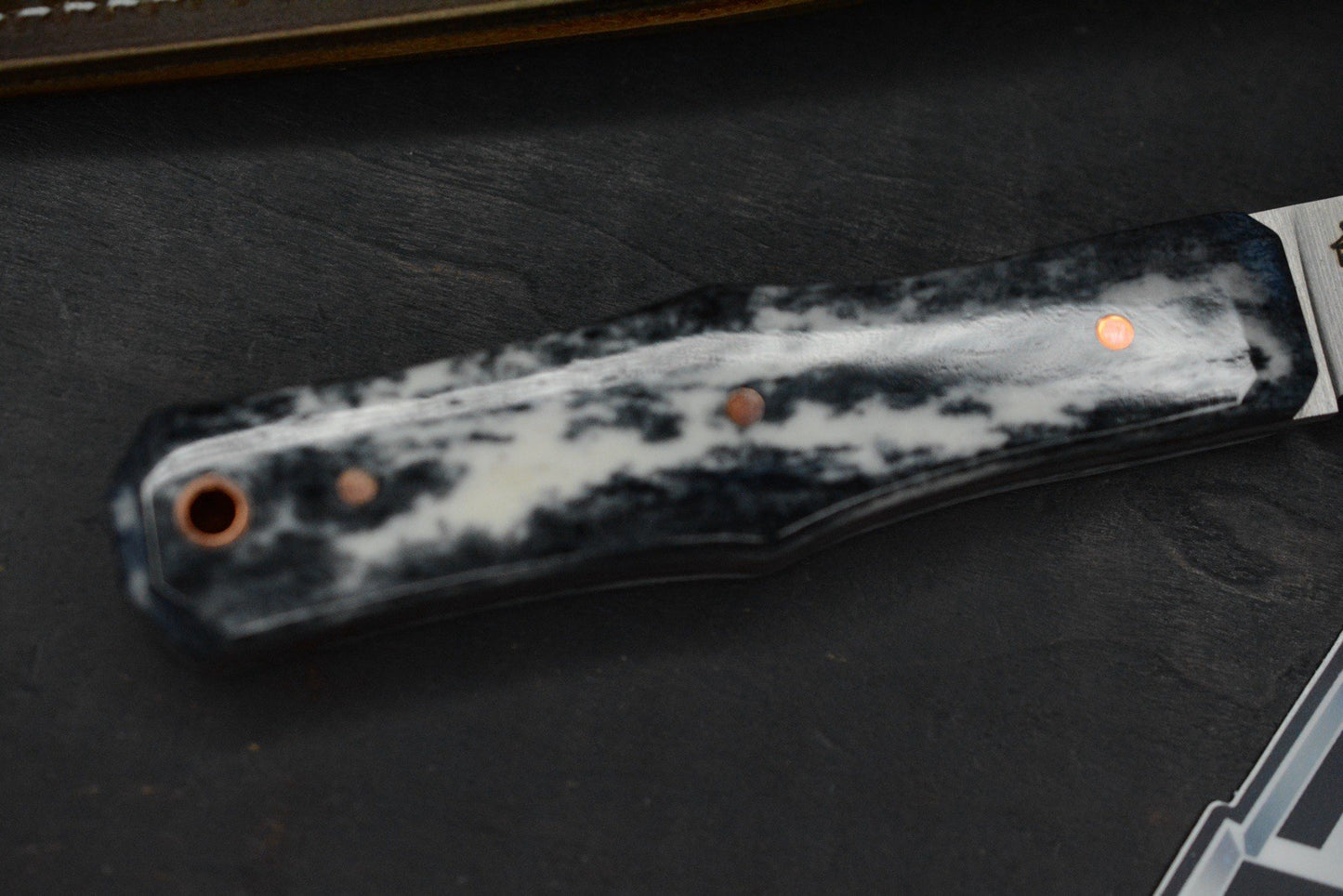 NEW Jack Wolf Vampire Hunter FB - Smooth Black Bone / MagnaCut w/Sheath USA MADE