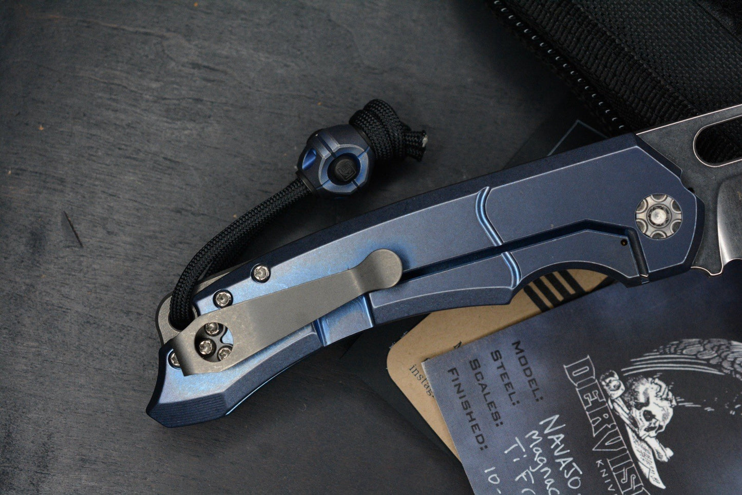 RARE Dervish x Triple Aught Navajo Triple Fuller Blue Ano - Magnacut w/ CMW Bead