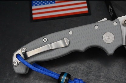 NEW Demko AD20 Whale Shark Thumb Slot MagnaCut Textured Grey G10 EXC