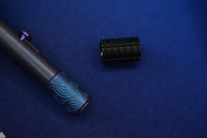 NEW Novel Carry x Urban EDC Axial Spinner Pen - Blurple Ti w/ Chaos Seigahai