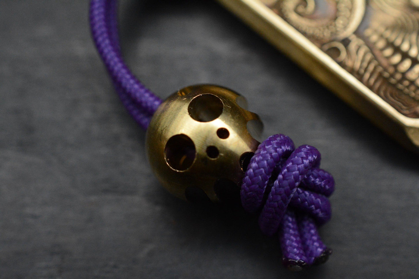 RARE “Fatboy Creations” Kraken Skull Brass Pry Bar USA Made Handmade Re NGMCo