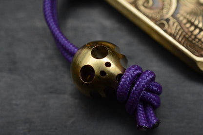RARE “Fatboy Creations” Kraken Skull Brass Pry Bar USA Made Handmade Re NGMCo