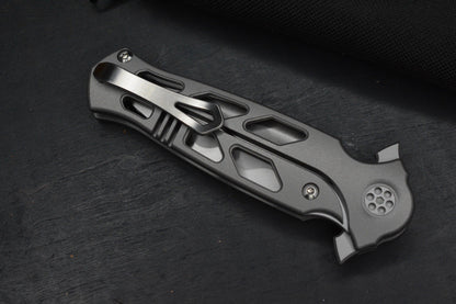 CUSTOM Nadeau Sharp By Design Arch Nemesis Aspirated w/ D/E M390 Etched Blade