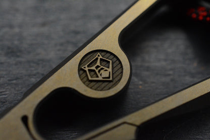 RARE Shirogorov Zaika - Ti / Bronze Ano Pry Bottle Opener w/ Brz Radiator Bead