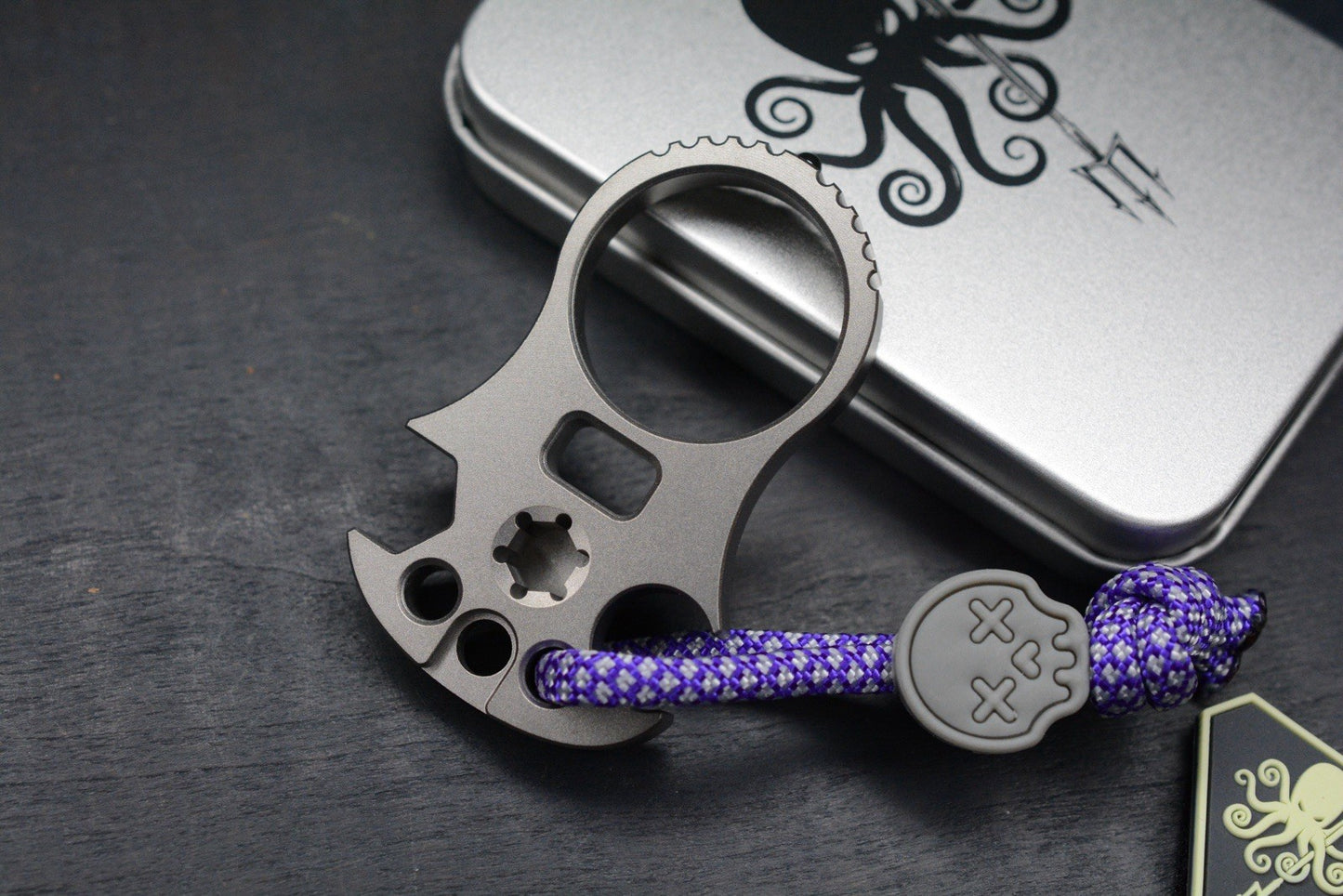 NEW Prometheus Design Werx SPD BoB Break Or Beer Ti Tool w/ Wkrmn Bead & Patch