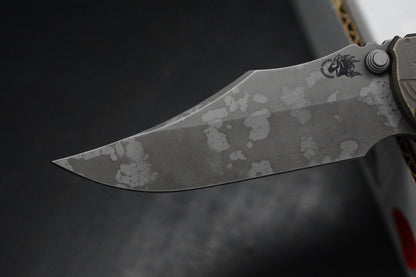 RARE Hinderer Custom XM-18 Non Flipper 3.5” Full Ti Warthog Bowie Magnacut