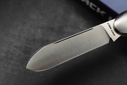NEW Jack Wolf Knives Gateway Equal End - Purple G10 / Satin Sandvik Blade
