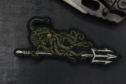 RARE Custom Knife Factory Rotten Evo 1.1 Barked Black DLC POLISHED w/ PDW Patch