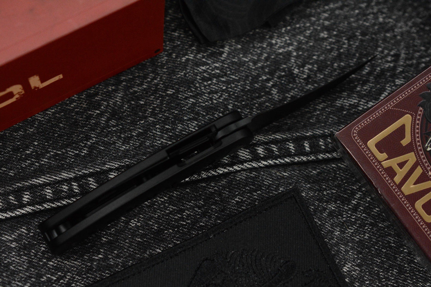 NEW Sneak Reaper Ed’s Manifesto x Cavol - Elvia Flipper M390 w/ Black Ti Handle