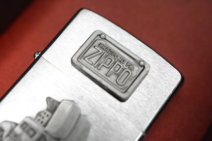 Vintage 1960’s Zippo Lighter - 3-D Road Trip Truck & License Plate Logo