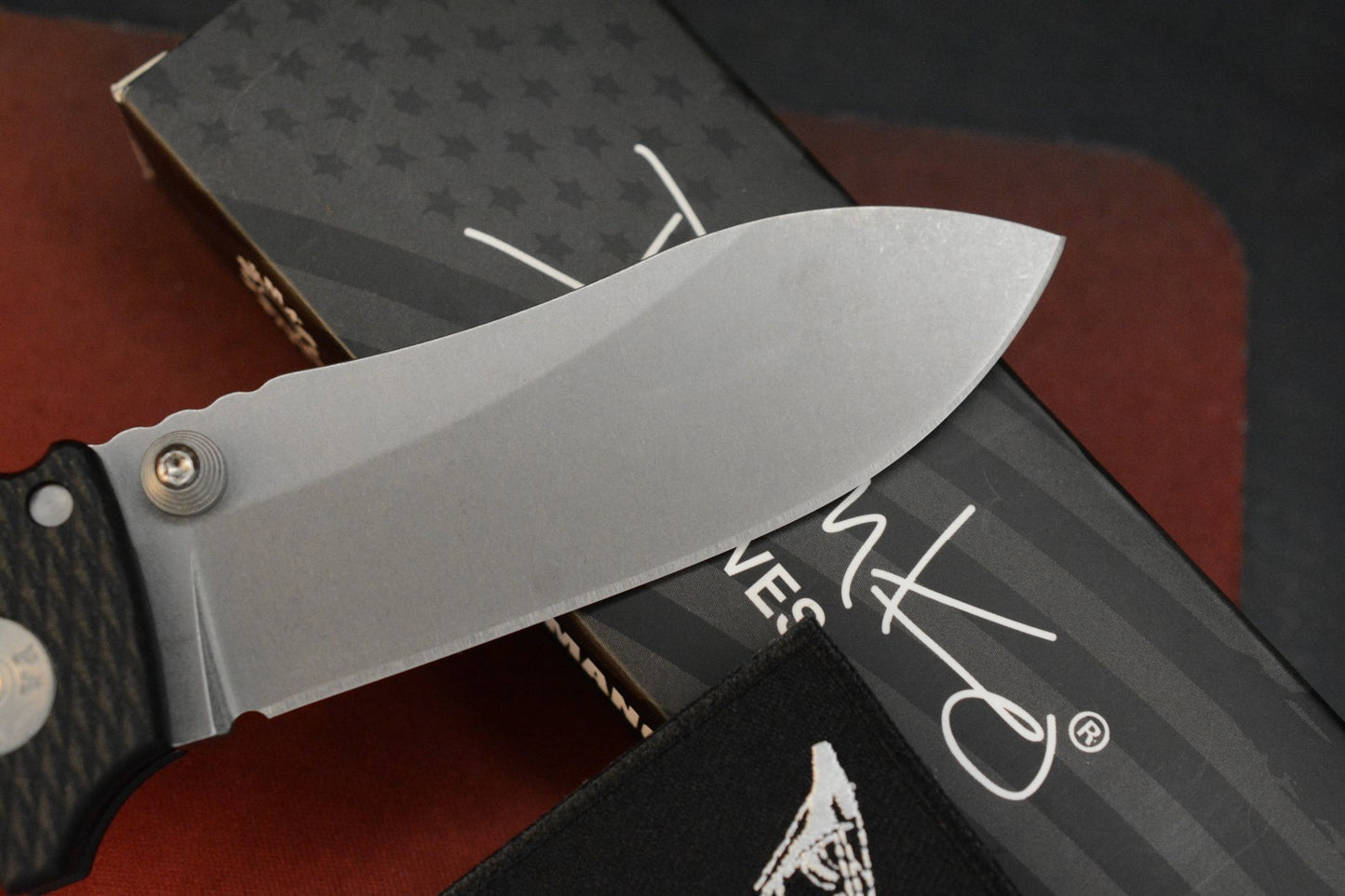 NEW Demko USA Made (Full Width) AD20 Butcher Magna Black G-10 w/ CKF Bead