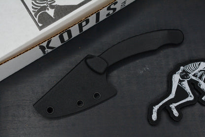 NEW Kopis Designs x Ed Calderon L-Via Field Knife Matte 154CM w/ Manifesto Patch