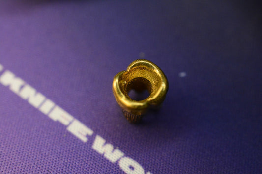 CUSTOM Royal Creations Etched Brass Molar Bead USA MADE