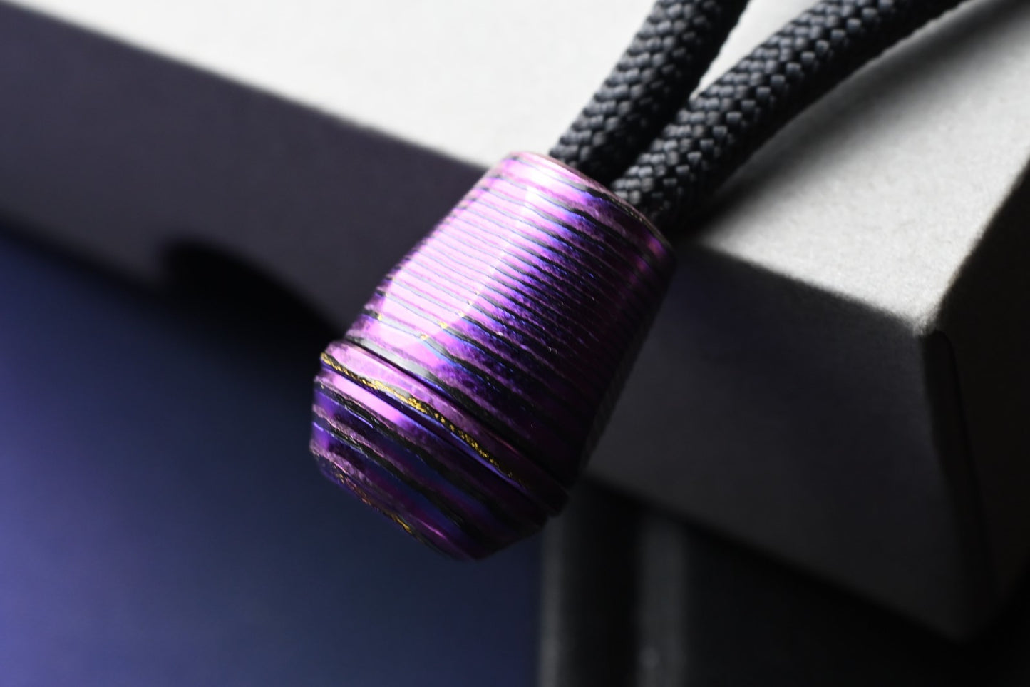 RARE Urban EDC VK-IMON Lanyard Bead - Purple Zircuti Screw Thru (3 PCs)
