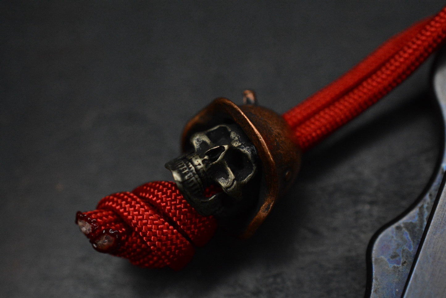 NEW ATTN 2 DETAIL MK3 Anodized Ti Pry Bar #2 w/ Bronze Soldier Bead