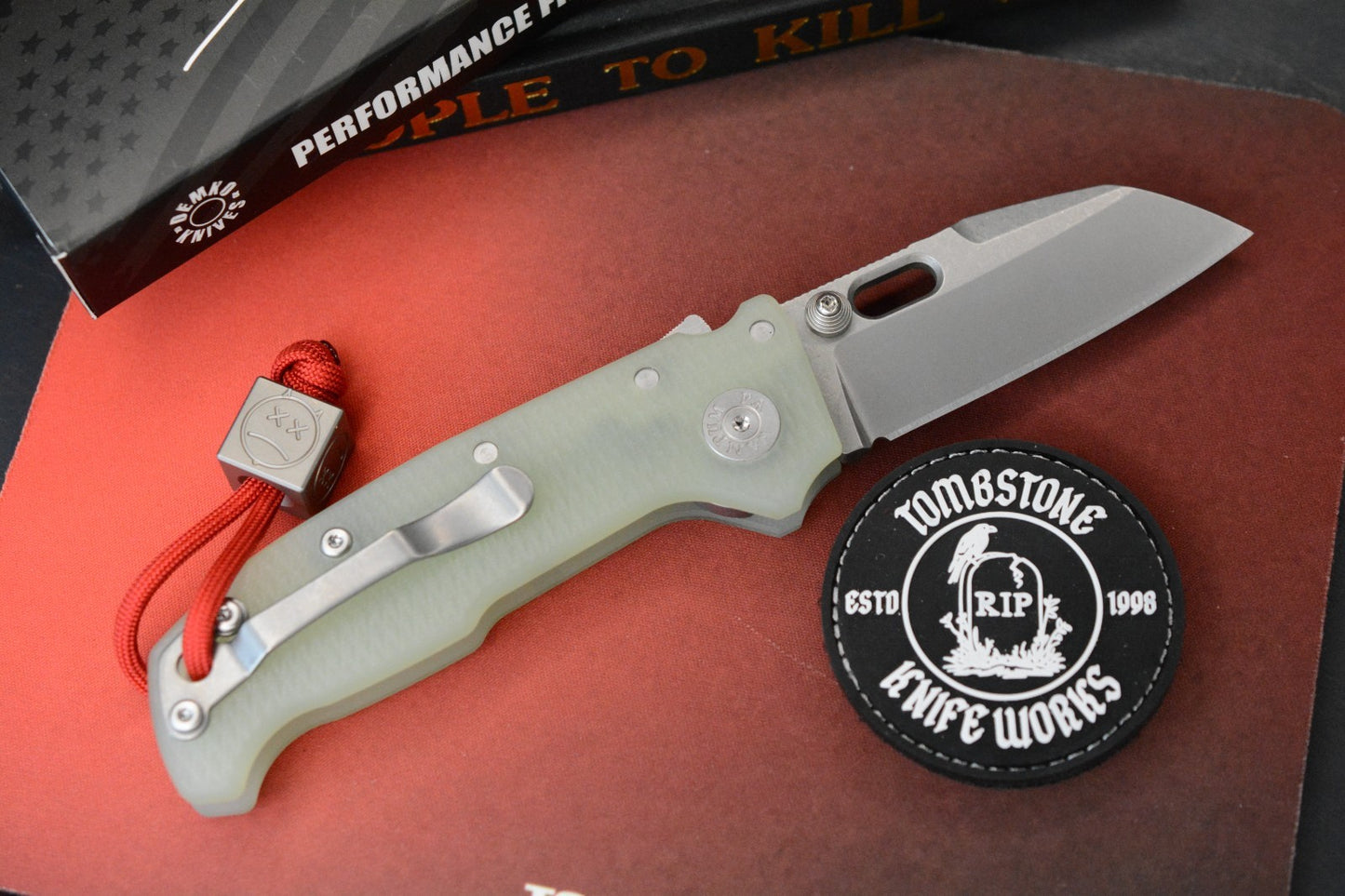 NEW Demko MGAD20 Compact Batwing - Natural G10 / Stonewash Magnacut SN 124