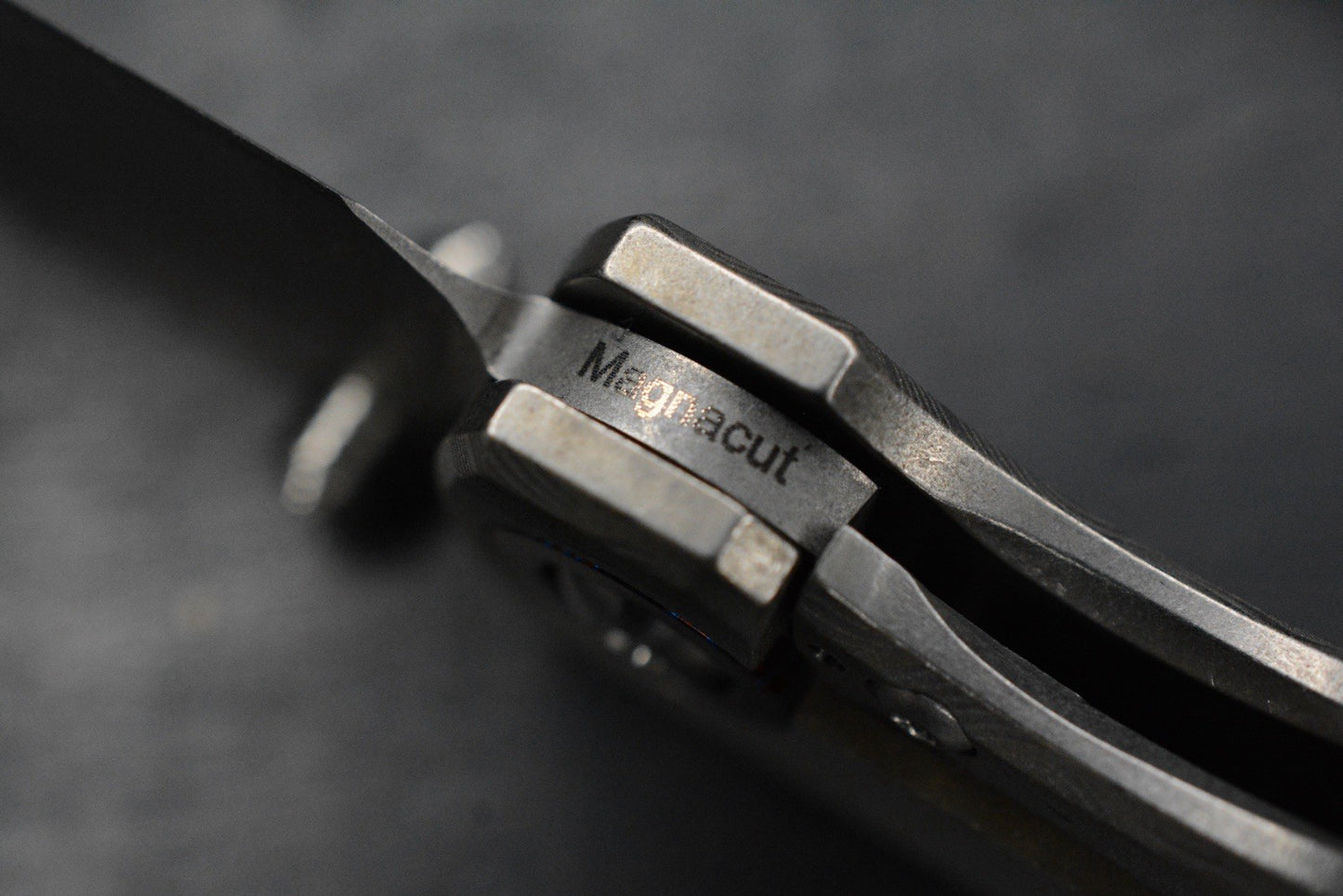 CUSTOM Monterey Bay Sea Otter Iron Weave - Timascus Pivot / Compound Magnacut